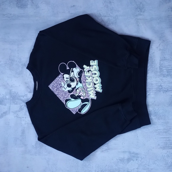 Disney Mikey Mouse Graphic Crewneck Sweater - Picture 1 of 6